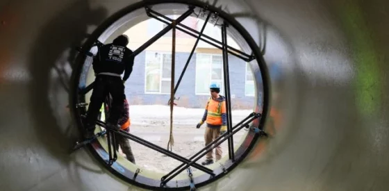 Technik für Kanalbau